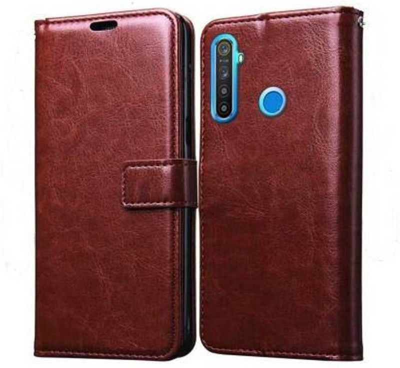 BooZ Back Cover for Realme 5 Pro  (Brown, Dual Protection)