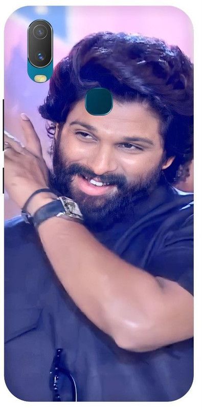 THE NARAYANA COLLECTIONS Back Cover for VIVO Y15-1901-ALLU,ARJUN,SOUTH,HERO,PUSHPA  (Multicolor, Hard Case, Pack of: 1)