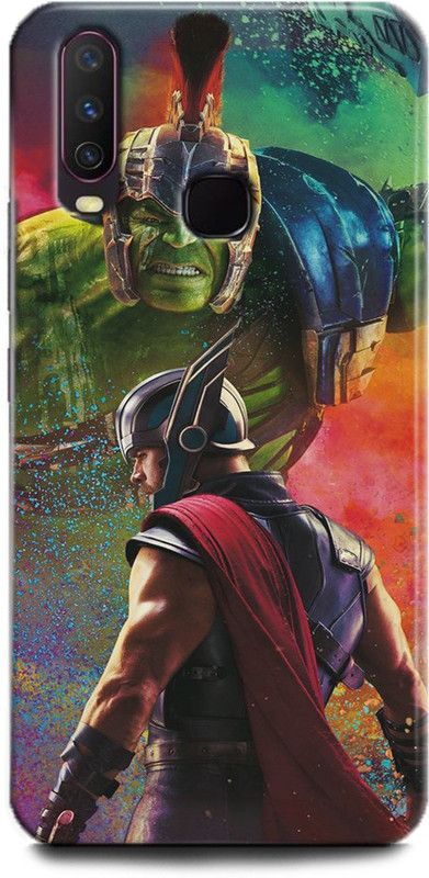 INDICRAFT Back Cover for Vivo Y15, Vivo 1901, Thor, Hulk, Printed  (Multicolor, Shock Proof, Pack of: 1)