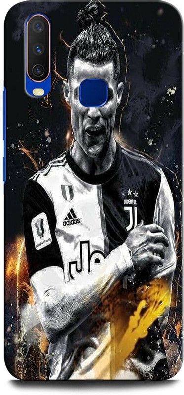 GRAFIQE Back Cover for Vivo Y15 1901 CRISTIANO RONALDO, RONALDO 7, CR, 7, FOOTBALL, SPORTS  (Multicolor, Shock Proof, Pack of: 1)