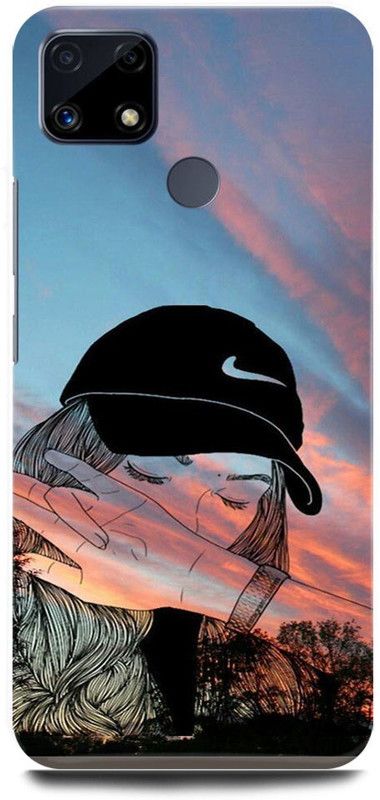 FRONK Back Cover for Realme C25s, RMX3197, GIRL, CUTE, GIRL, CAP, GIRL, LOVE  (Multicolor, Hard Case, Pack of: 1)