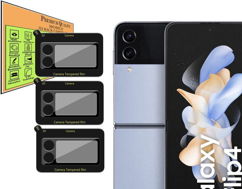 hirdesh Back Camera Lens Glass Protector for Samsung Galaxy Z Flip 4 5G  (Pack of: 3)