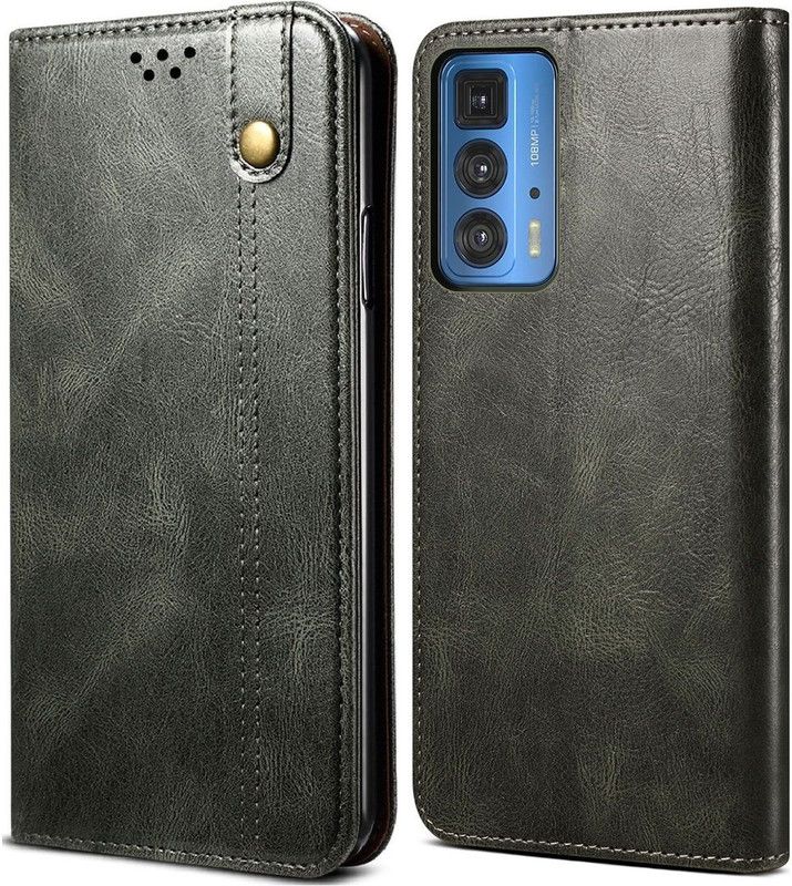 Mofi Flip Cover for Motorola Edge 20 PRO  (Green, Magnetic Case, Pack of: 1)