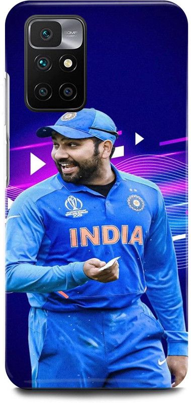 FRONK Back Cover for REDMI 10 Prime, ROHIT, SHARMA, INDIAN, PLAYER, MUMBAI, INDIANS  (Blue, Hard Case, Pack of: 1)