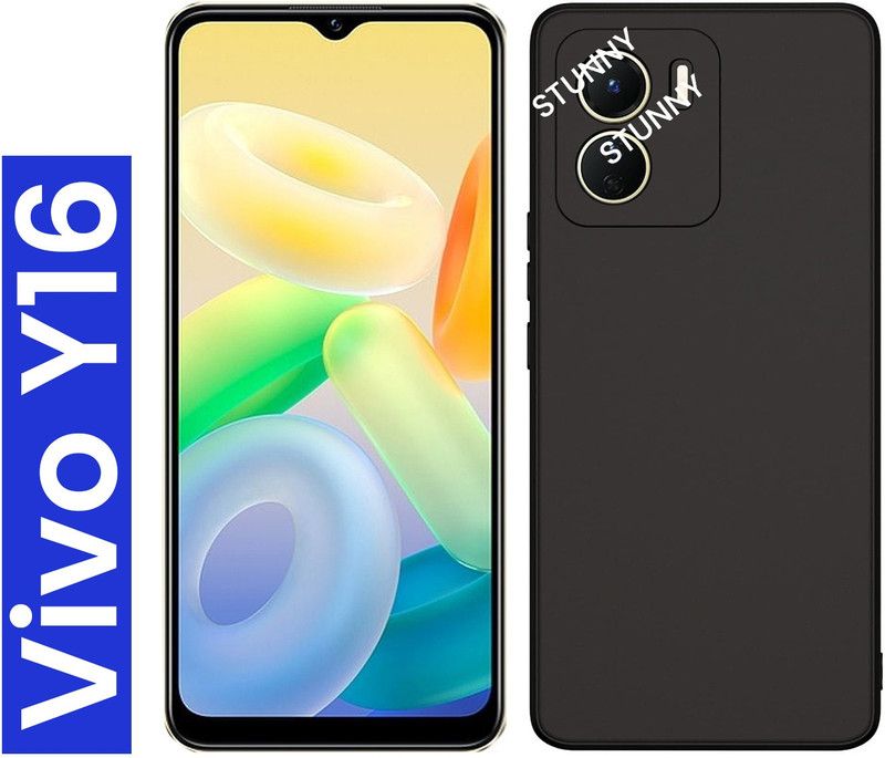 Stunny Front & Back Case for VIVO Y16  (Black, Dual Protection, Pack of: 1)