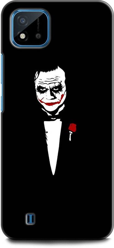 INDICRAFT Back Cover for Realme C11 2021, RMX3231 JOKER, BLACK, WHITE, DARK KNIGHT, MOVIE, DC COMIC  (Multicolor, Dual Protection, Pack of: 1)