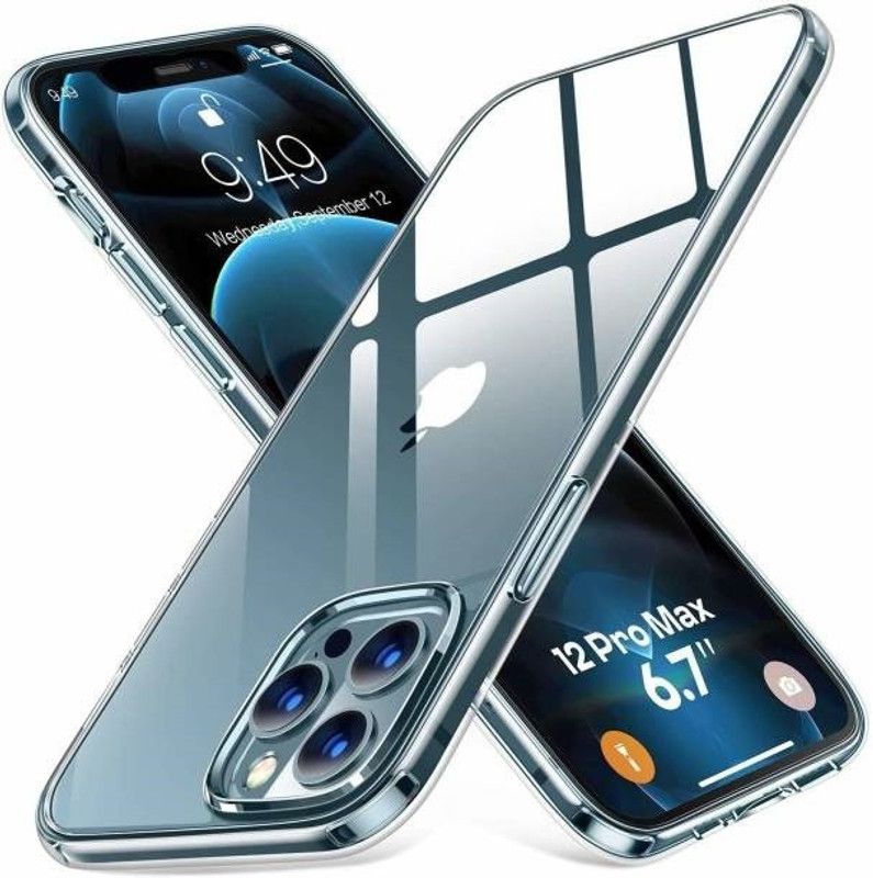 NIKICOVER Back Cover for Apple Iphone 12 Pro Max  (Transparent, Grip Case, Pack of: 1)