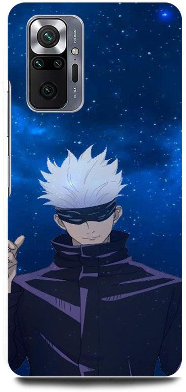 FRONK Back Cover for REDMI Note 10 Pro Max, GOJO, JUJUTSU, KAISEN, NARUTO  (Blue, Hard Case, Pack of: 1)