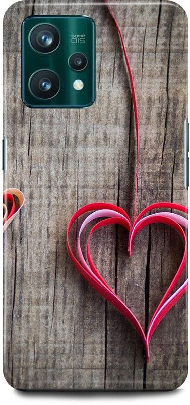 play fast Back Cover for Realme 9 Pro 5G, RMX3471 HEART, LOVE, COUPLE, SHAPE  (Grey, Hard Case, Pack of: 1)