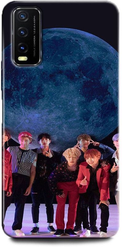 INDICRAFT Back Cover for Vivo Y12G, V2068 HEARTBEAT, BTS, BANGTAN, BEAT, HEART, KPOP, WORLD, MUSIC  (Multicolor, Dual Protection, Pack of: 1)