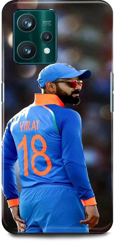 play fast Back Cover for realme 9i, RMX3491 VIRAT, KOHLI, INDIAN, PLAYER, CRICKETER, RCB  (Blue, Hard Case, Pack of: 1)