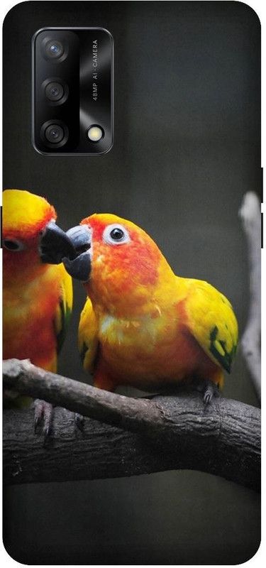 SAVETREE Back Cover for Oppo F19, CPH2219, Oppo F19s, CPH2223, Love birds, Birds  (Multicolor, 3D Case)