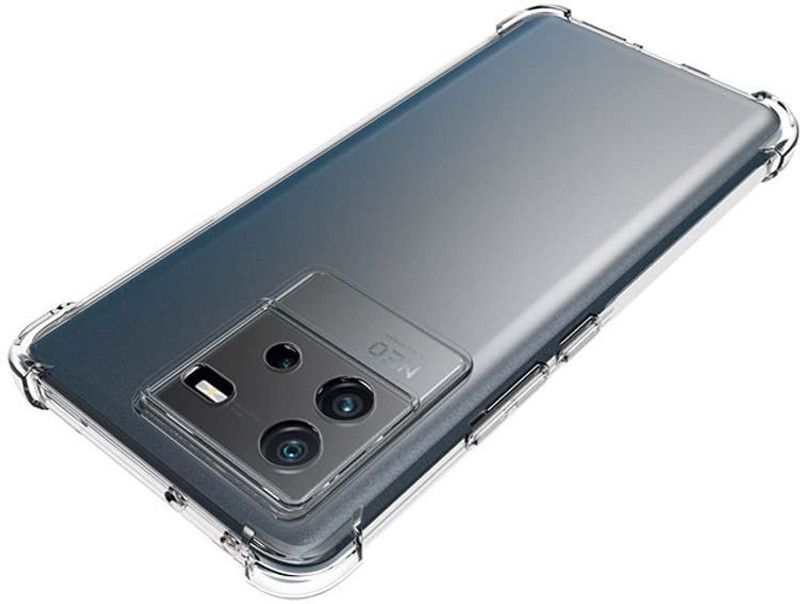 Lustree Back Cover for vivo iQOO Neo 6 5G  (Transparent, Shock Proof, Silicon, Pack of: 1)