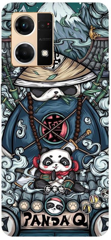 THE NARAYANA COLLECTIONS Back Cover for OPPO F21s PRO- CPH2461-PANDA,KING,OWL,NINJA,TEDDY  (Multicolor, Hard Case, Pack of: 1)
