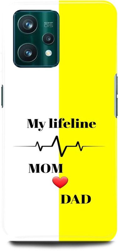 play fast Back Cover for Realme 9 Pro Plus 5G MY, LIFELINE, MOM, DAD, LOVE  (Yellow, Hard Case, Pack of: 1)