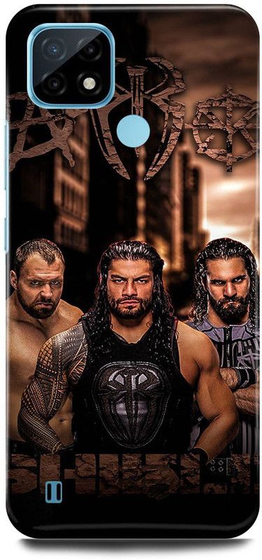 FRONK Back Cover for Realme C21, RMX3201, ROMAN, REIGNS, WRESTLER, WWE, SHIELD  (Brown, Hard Case, Pack of: 1)