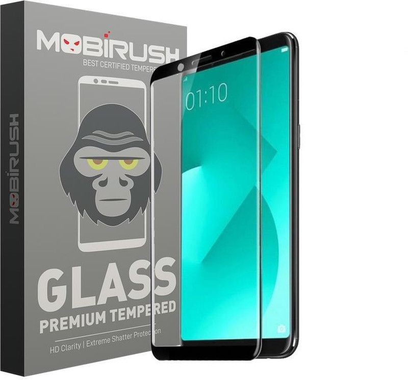 MOBIRUSH Edge To Edge Tempered Glass for Oppo A83  (Pack of 1)