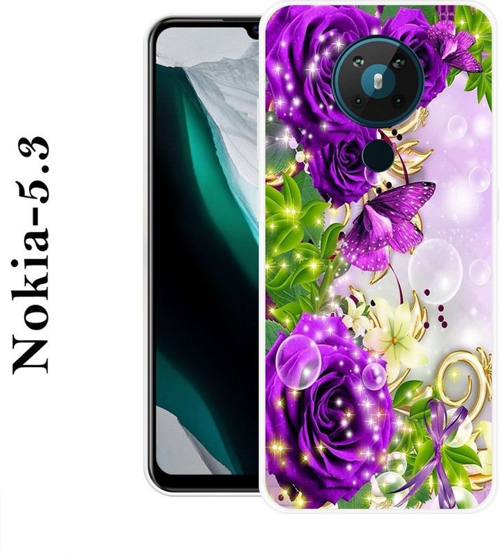 REALKING Back Cover for Nokia 5.3  (Multicolor, Grip Case, Silicon)