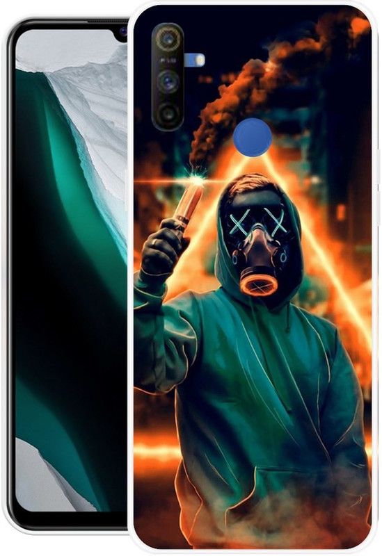 PINKZAP Back Cover for Realme Narzo 20A  (Multicolor, Grip Case, Silicon, Pack of: 1)