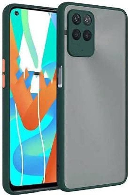 Asprint Back Cover for Realme 8i  (Green, Camera Bump Protector, Pack of: 1)