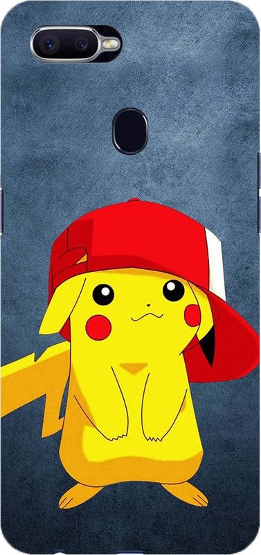 NDCOM Back Cover for Oppo F9 Pro Pikachu Printed  (Multicolor, Hard Case, Pack of: 1)