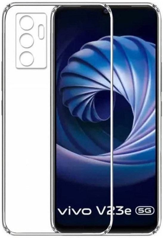 S-Softline Back Cover for Vivo V23E, Slim Fit Ultra-Thin Transparent Fiber  (Transparent, Pack of: 1)