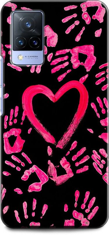 Wall Art Back Cover for Vivo V21(5G) LOVE, HEART, FOREVER, TOGRTHER  (Multicolor, Dual Protection, Pack of: 1)