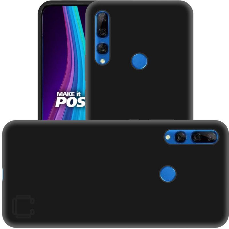 CASE CREATION Back Cover for New Huawei Y9 Prime Soft silicone cover,Smart 360 Degree Full Protection Colored  (Black, Grip Case, Pack of: 1)