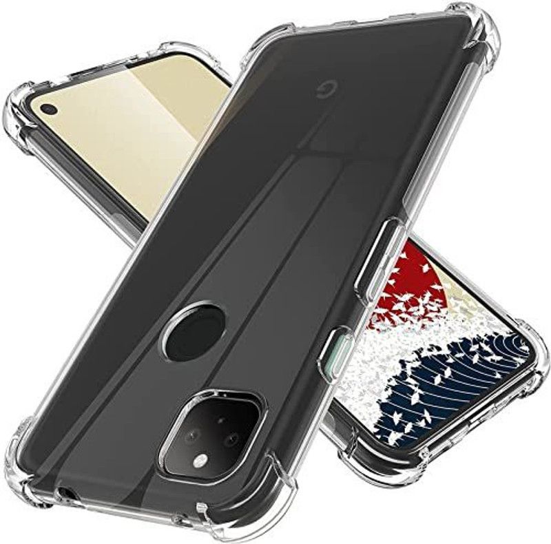 VISHRN Back Cover for Google Pixel 5  (Transparent, Grip Case, Silicon, Pack of: 1)