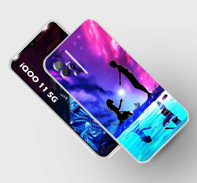Retroart Back Cover for IQOO 11 5G  (Multicolor, Silicon, Pack of: 1)