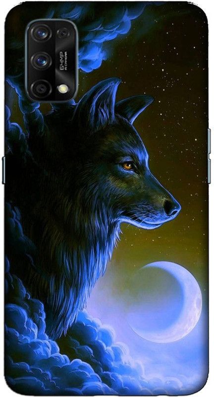 CROKIAN Back Cover for Realme 7 Pro Fox black Back Cover  (Multicolor, Hard Case, Pack of: 1)