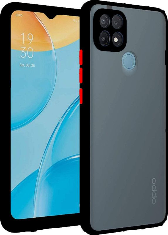 Mobi Elite Back Cover for Oppo A15, Oppo A15s  (Black, Camera Bump Protector, Pack of: 1)