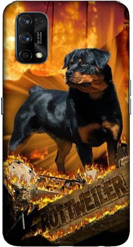 CROKIAN Back Cover for Realme 7 Pro Rottweiler Back Cover  (Multicolor, Hard Case, Pack of: 1)