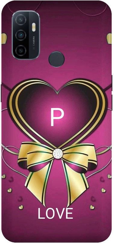 VS PRINT LINK Back Cover for OPPO A33 \ CPH2137 \ P letter,P name P word , Printed Back Cover  (Red, Hard Case, Pack of: 1)