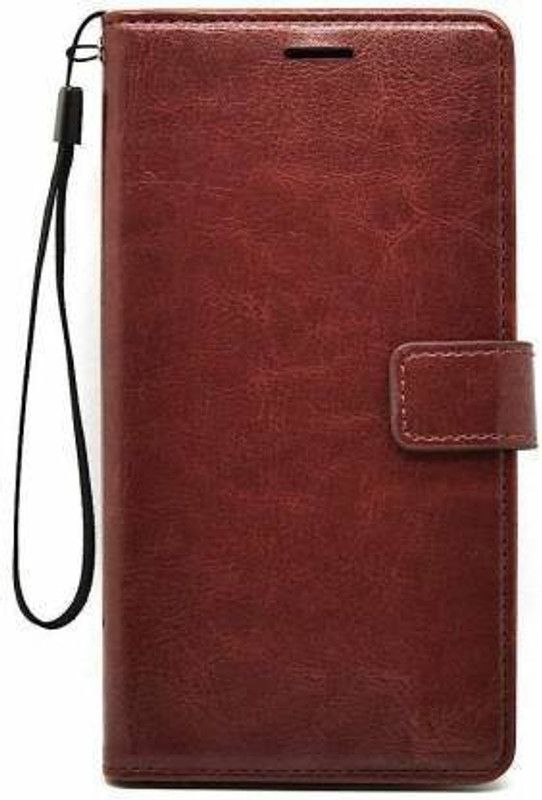 kentop Flip Cover for MI REDMI 9 PRIME, Poco M2, Poco M2 Reloaded  (Brown, Cases with Holder, Pack of: 1)