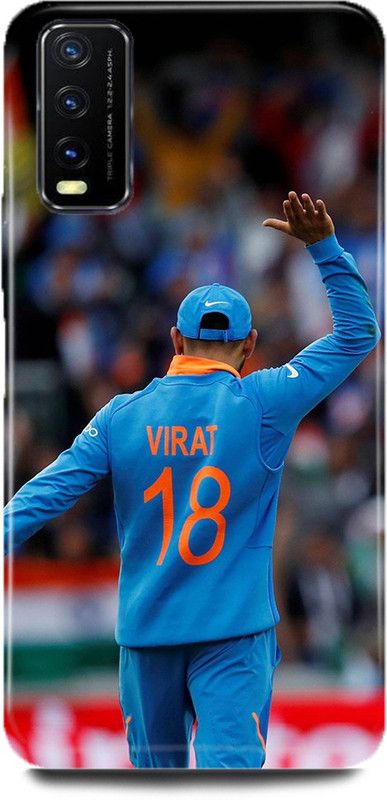 FUGGA Back Cover for Vivo Y20i, V2027, VIRAT, KOHLI, INDIAN, PLAYER, RCB, PLAYER  (Multicolor, Hard Case, Pack of: 1)