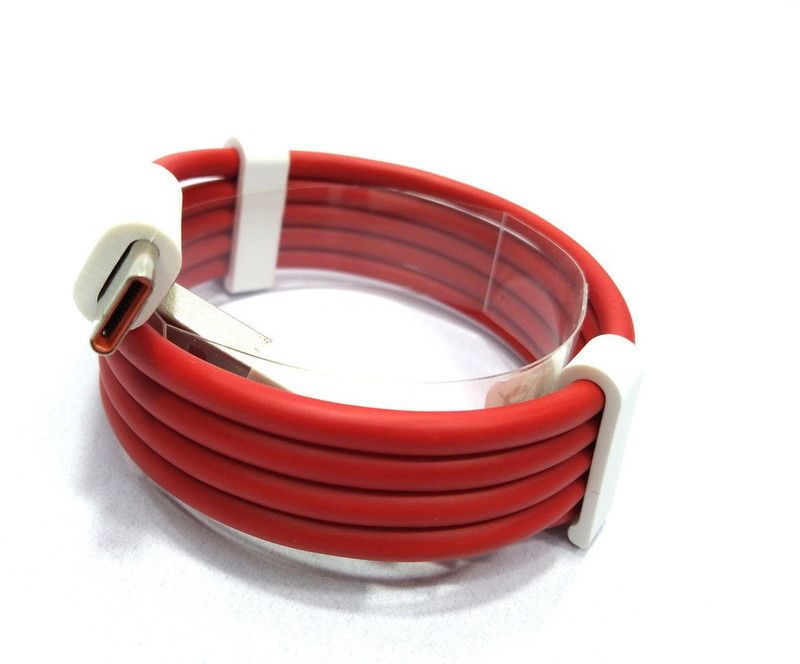 Stela USB Type C Cable 6.5 A 1.00492999999996 m Copper Braiding oppo a9 2020 charger cable c type  (Compatible with Compatible with OPPO/REALME/ONEPLUS, VOOC/DASH/WARP/DART/SUPERVOOC Type C Cable, Red, One Cable)