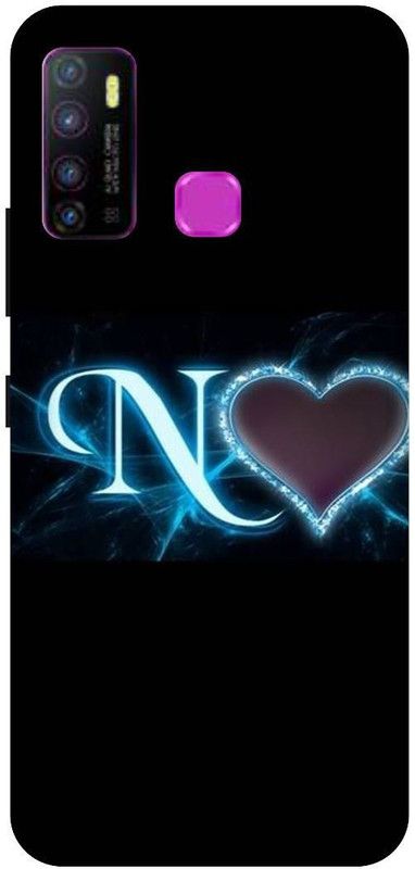 VS PRINT LINK Back Cover for Infinix Hot 9 , X655D ,N letter,N name N word , Printed Back Cover  (Black, Hard Case, Pack of: 1)