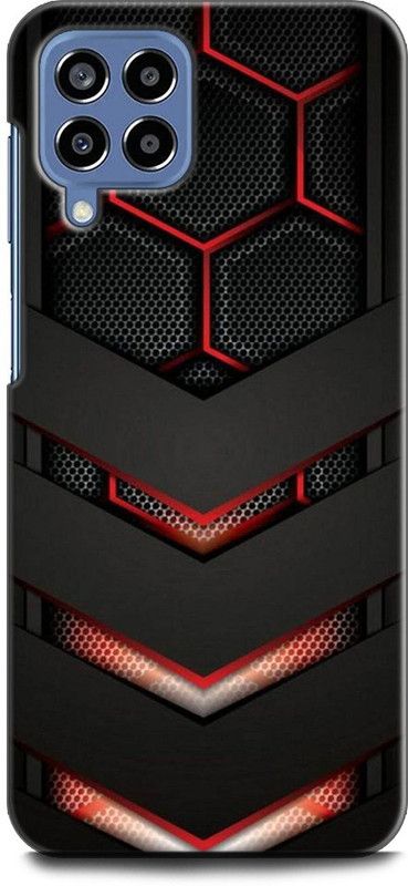 WallCraft Back Cover for SAMSUNG Galaxy M53 5G BLACK SHARK, RED EDGE, VALOR, TEXTURE, ABSTRACT  (Multicolor, Dual Protection, Pack of: 1)