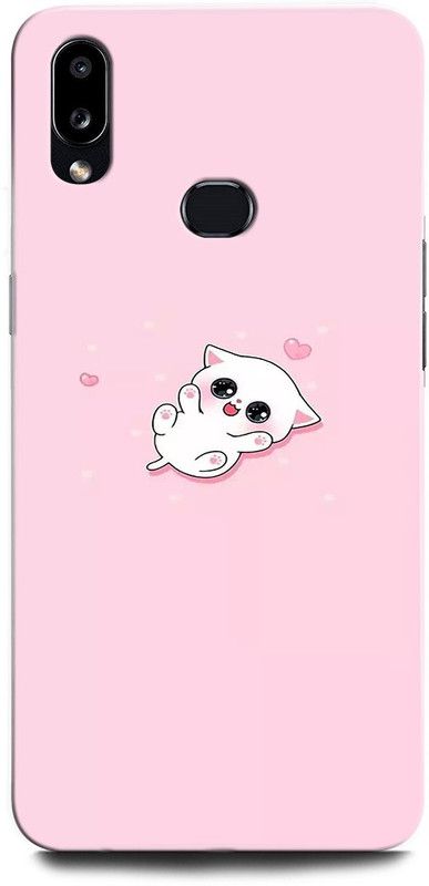 ORBIQE Back Cover for Samsung Galaxy A10s/ CAT, CUTE CAT, BLUE EYS, CAT SLEEP  (Multicolor, Hard Case, Pack of: 1)