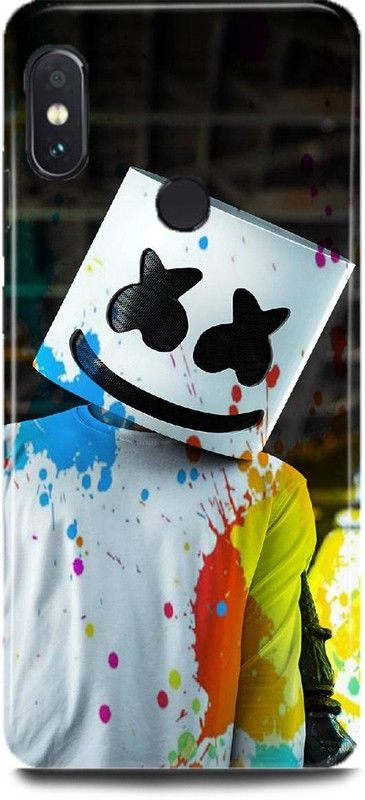 MP ARIES MOBILE COVER Back Cover for Mi A2, MZB6437IN, Marshmello,Dj,EDM,Music,Smiley,dj,boy,dj,marshmellow,  (Multicolor, Hard Case, Pack of: 1)