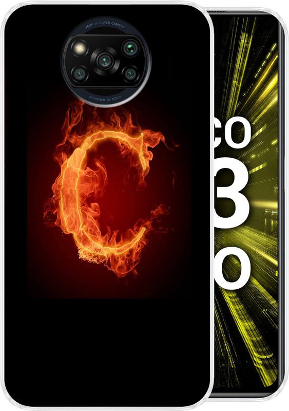 vipax Back Cover for Poco X3 Pro  (Black, Orange, Silicon)