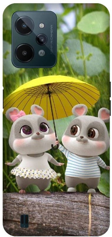 PHONE WALEY.COM Back Cover for Realme C31 , RMX3501 , LOVE,ANIME,COUPLE, GIRL, BOY ,Printed back cover  (White, Hard Case, Pack of: 1)