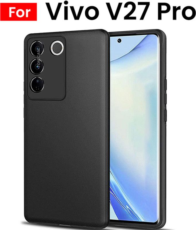 FONECASE Front & Back Case for VIVO V27 PRO (5G), VIVO V27 Pro  (Black, Flexible, Pack of: 1)