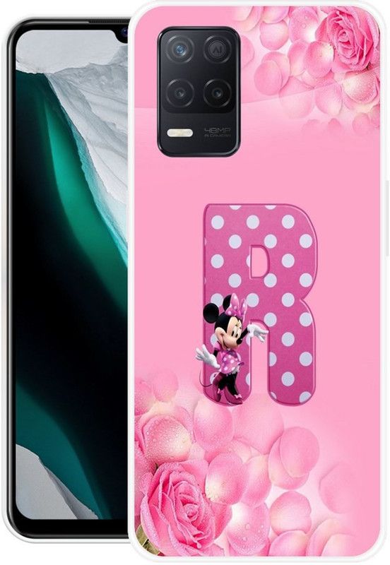 DESILOVE Back Cover for Realme 8 5G  (Pink, Grip Case, Silicon, Pack of: 1)