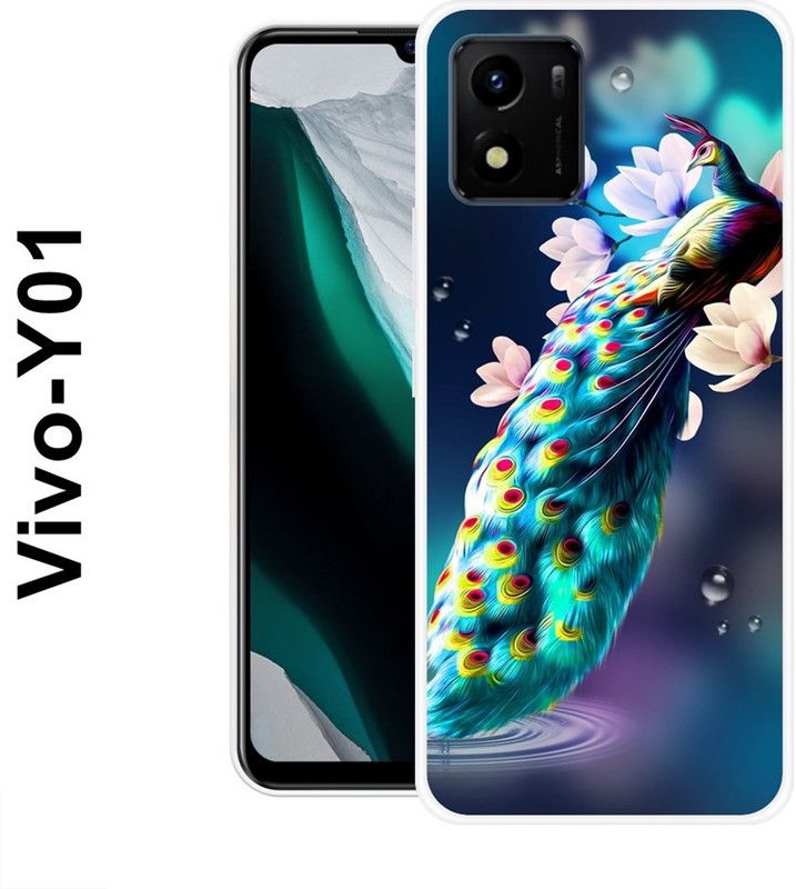 INDIALAND Back Cover for Vivo Y01  (Multicolor, Silicon)