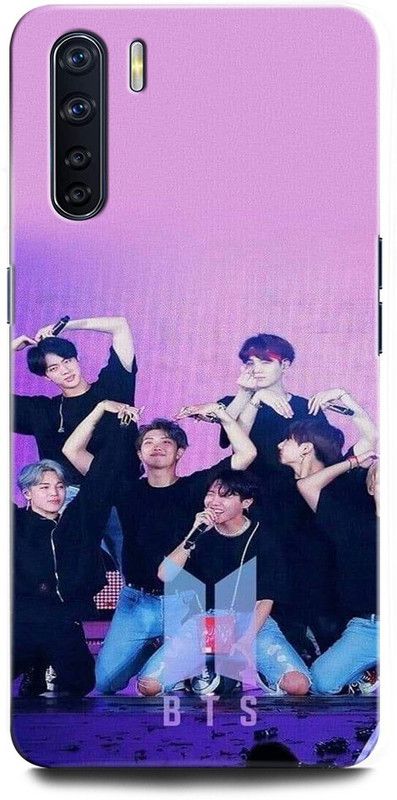 ORBIQE Back Cover for OPPO F15 CPH2001 BTS, V, JUNGBOOK, JIMIN, JIN, BTS ARMY, SINGER, BOY BAND  (Multicolor, Hard Case, Pack of: 1)