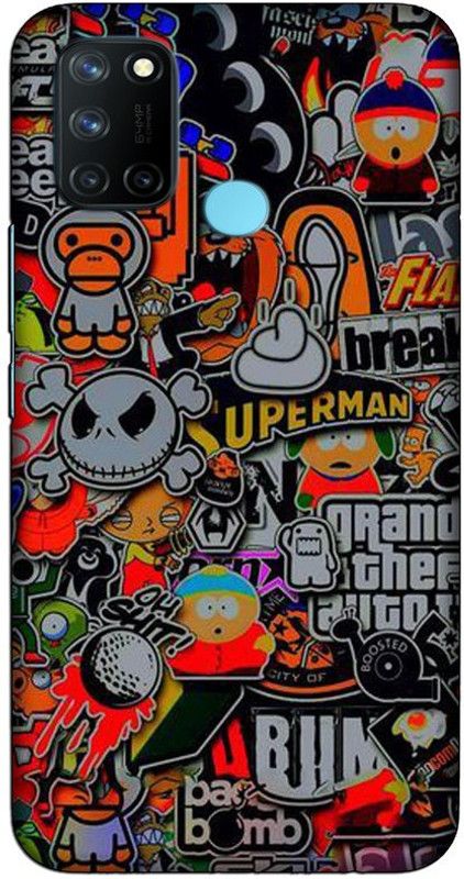 artocus Back Cover for realme 7i, realme 7i Superman ,flash Printed Back Cover  (Multicolor, Hard Case, Pack of: 1)