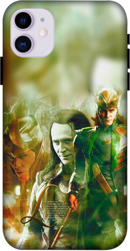 NDCOM Back Cover for iPHONE 11 Loki Printed  (Multicolor, Hard Case, Pack of: 1)