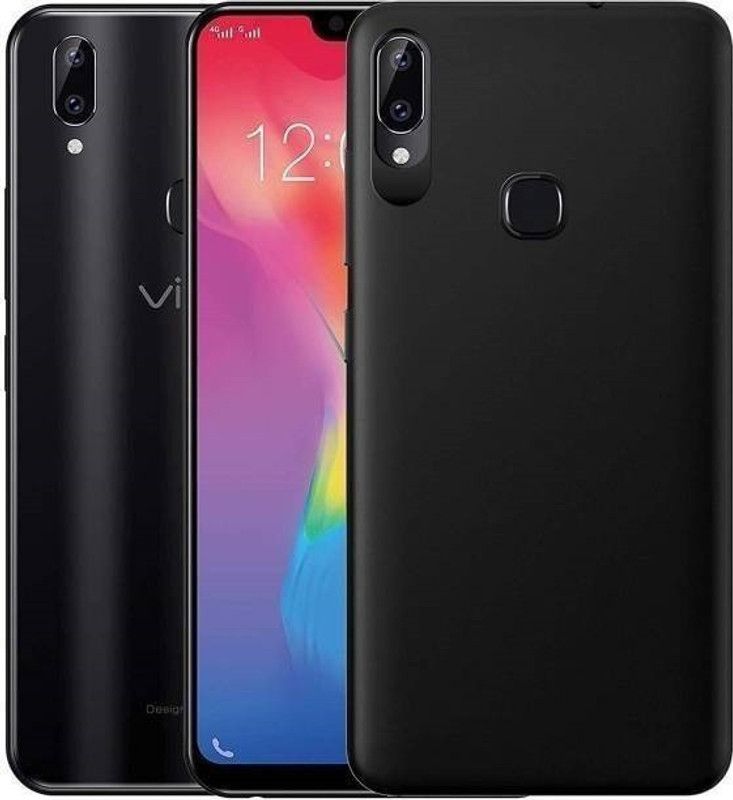 Techforce Back Cover for Vivo V9  (Black, Shock Proof, Silicon, Pack of: 1)